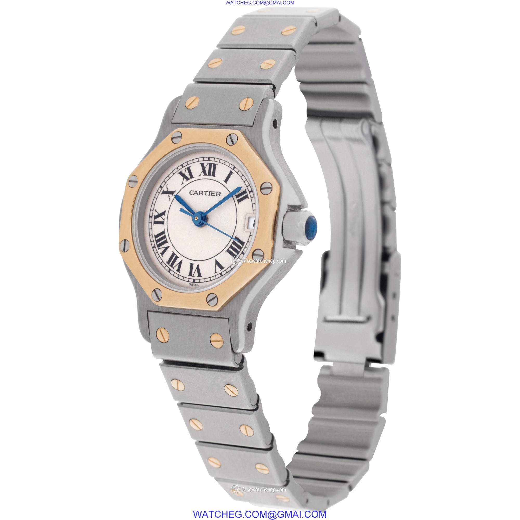 Cartier 187903 Santos Quartz Female 18k gold & Stainless Steel 3