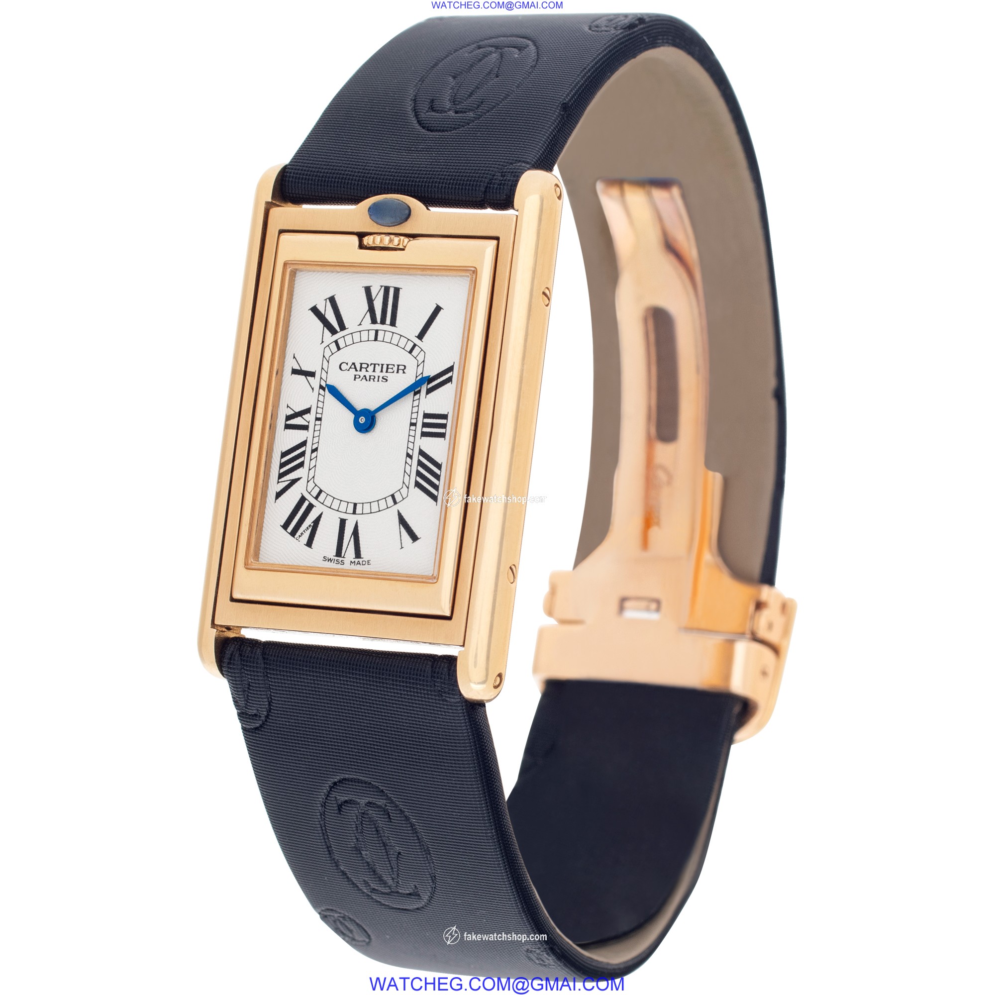 Cartier 2391 Basculante Manual Male 18k yellow gold 3