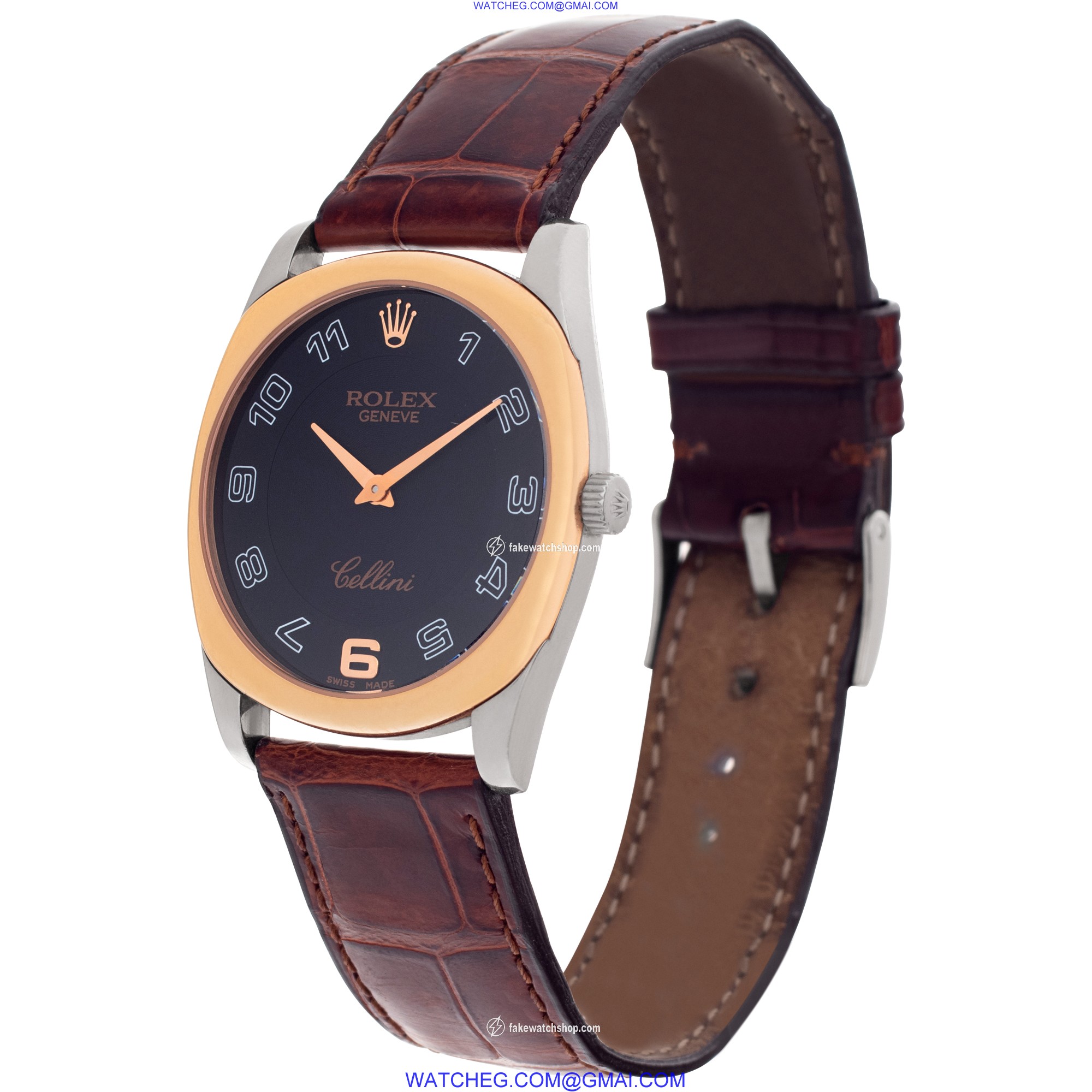 Rolex 4233 Cellini Manual Male 18k rose & white gold 3
