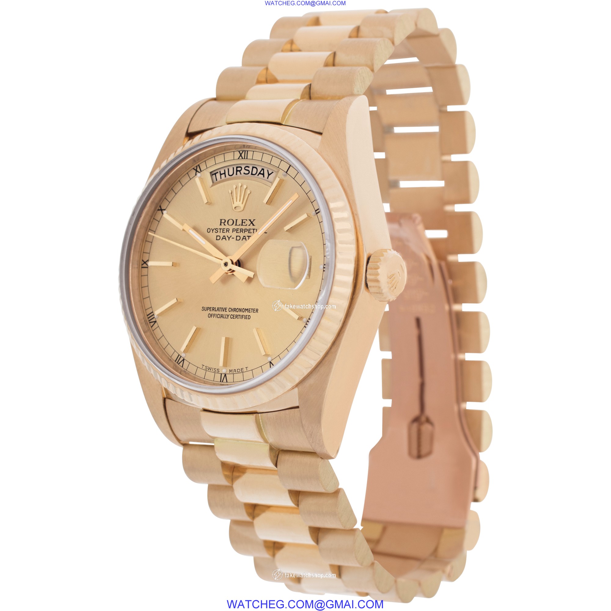 Rolex 18038 Day-Date Automatic Male 18k Yellow Gold 3