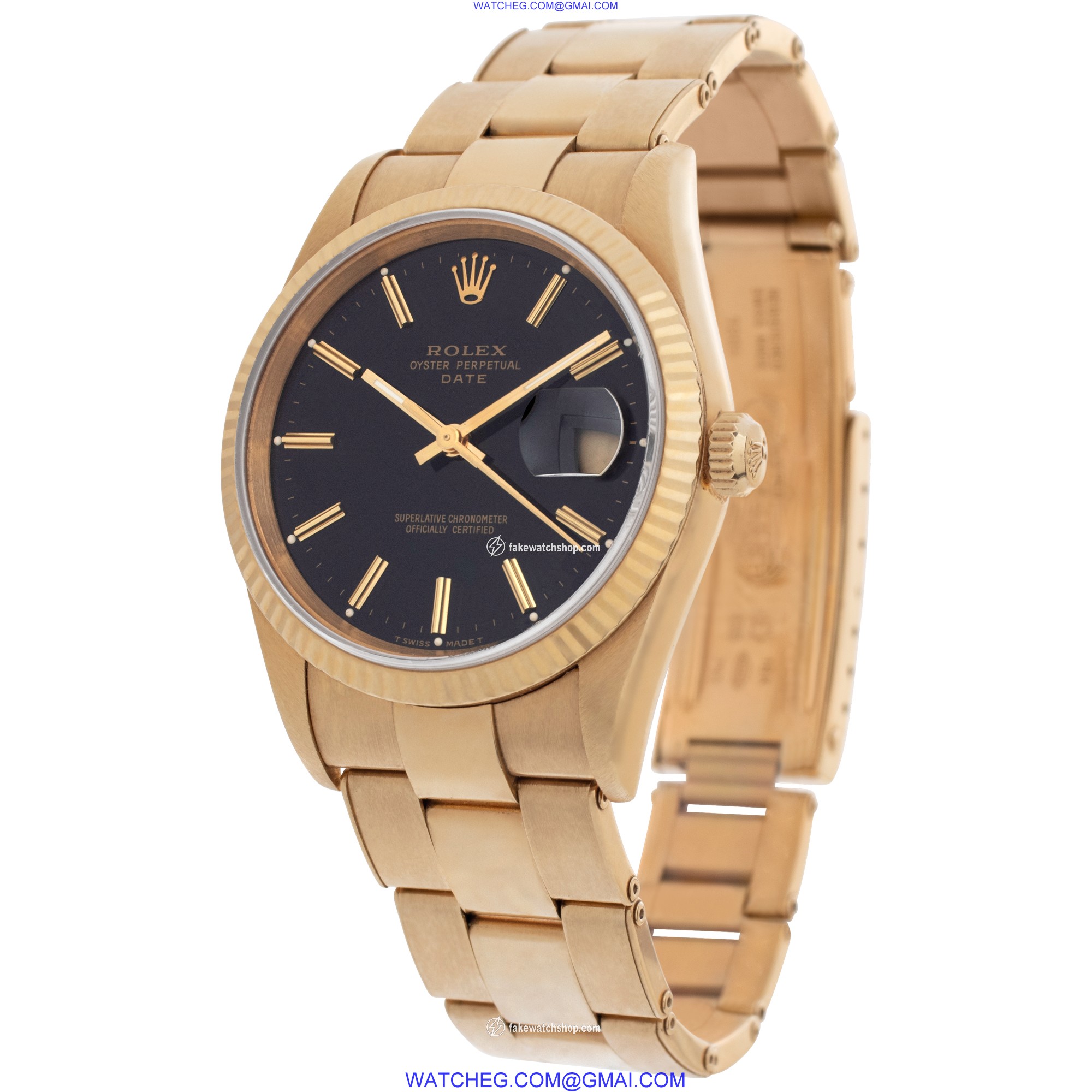 Rolex 15238 Date Automatic Unisex 18k yellow gold 3