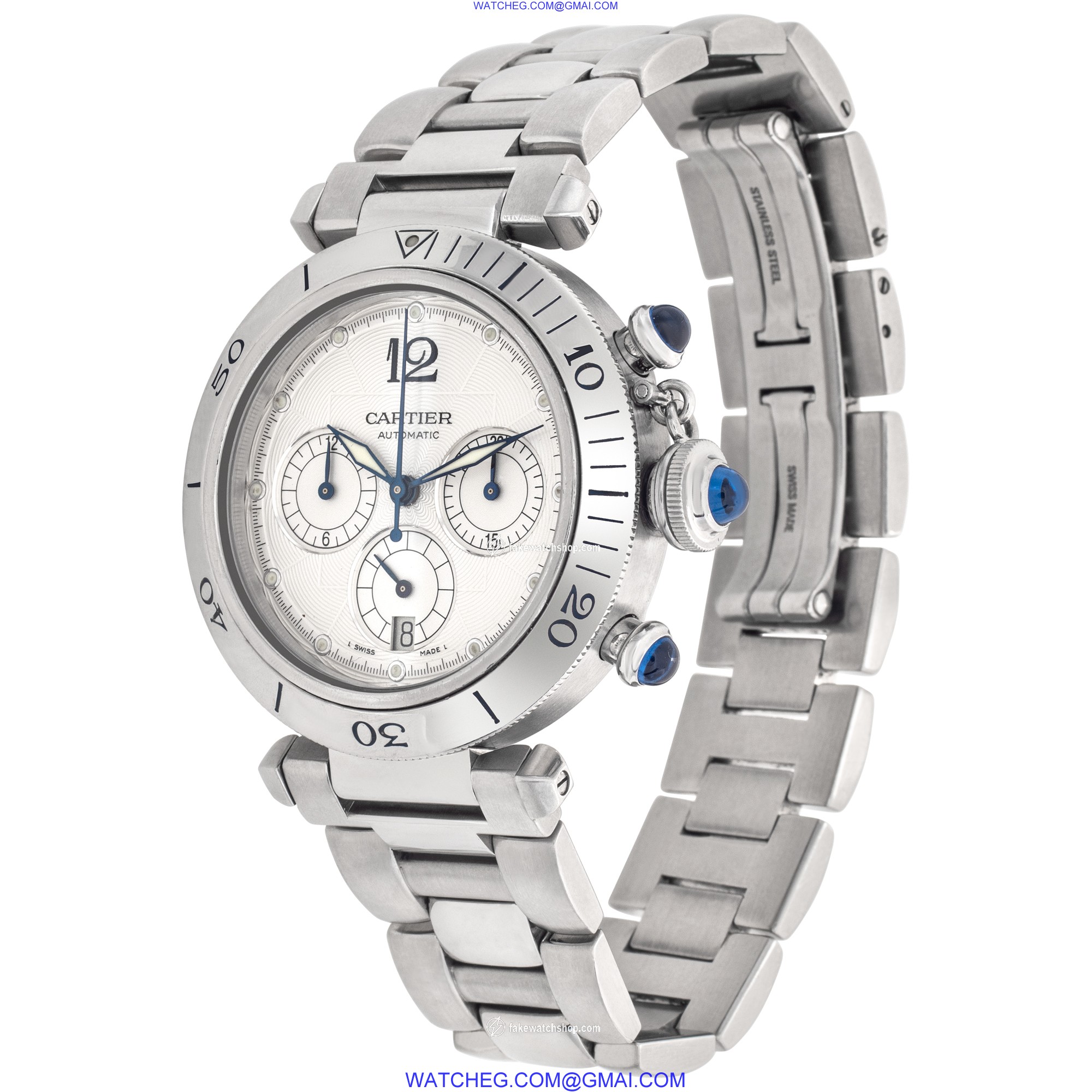 Cartier w31030h3 Pasha Chronograph Automatic Male Stainless Steel 3