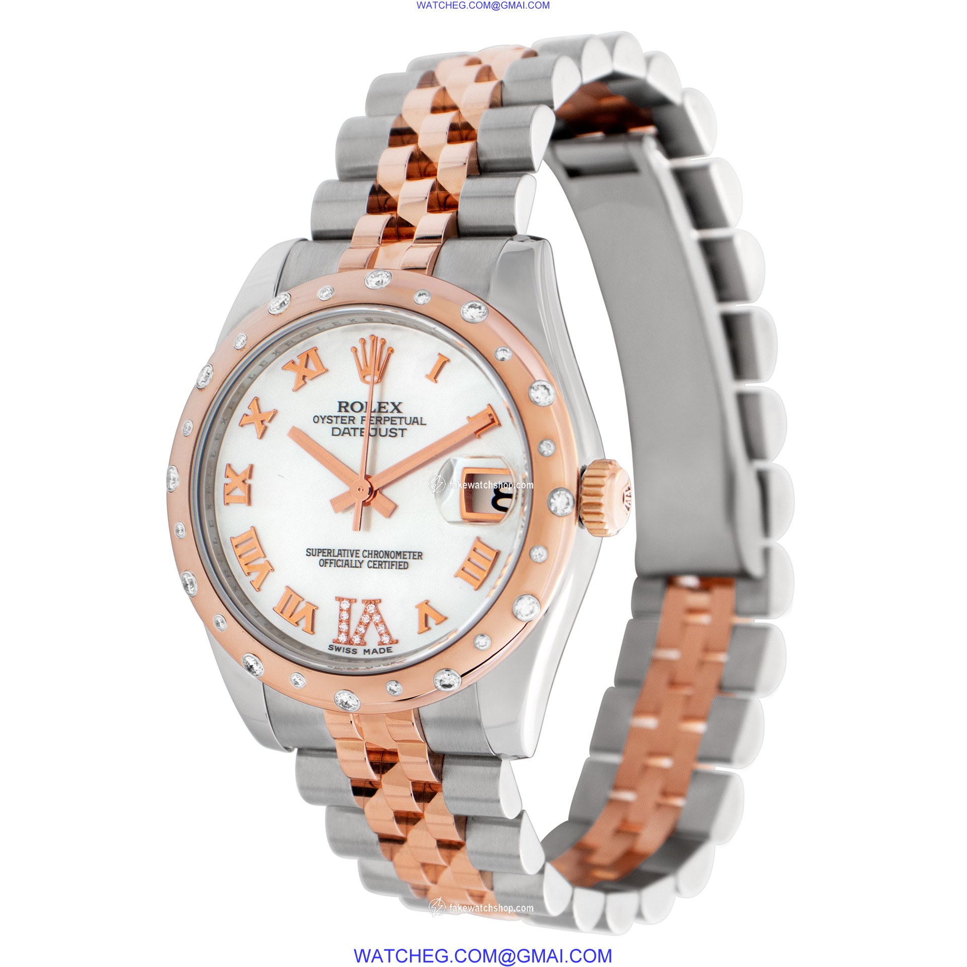 Rolex 178341 Datejust Automatic Female 18k rose gold & stainless steel 3