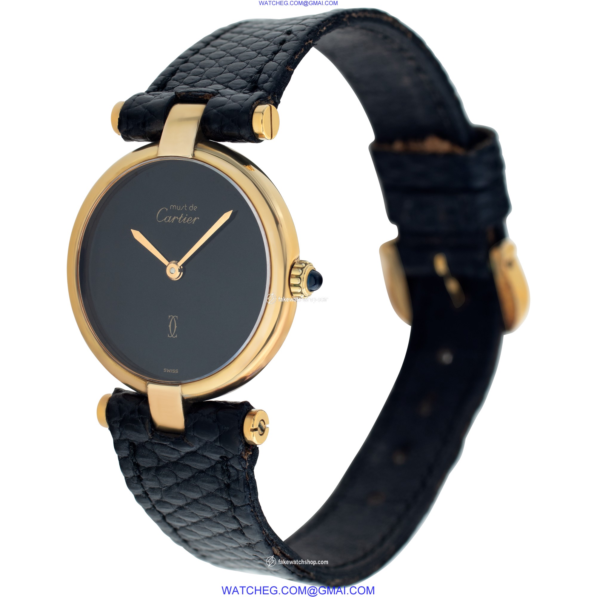 Cartier 130240 Must Quartz Female Gold Plate 3