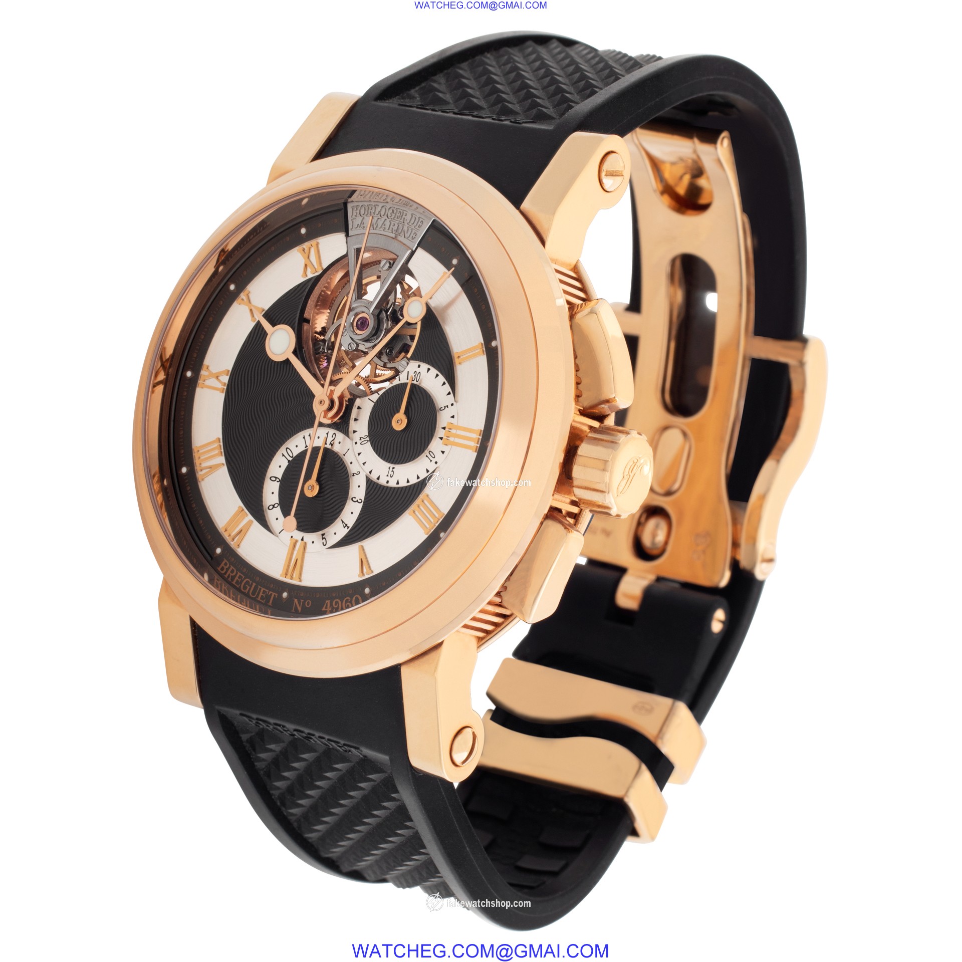 Breguet 5837br/92/5zu Marine Automatic Male 18k rose gold 3