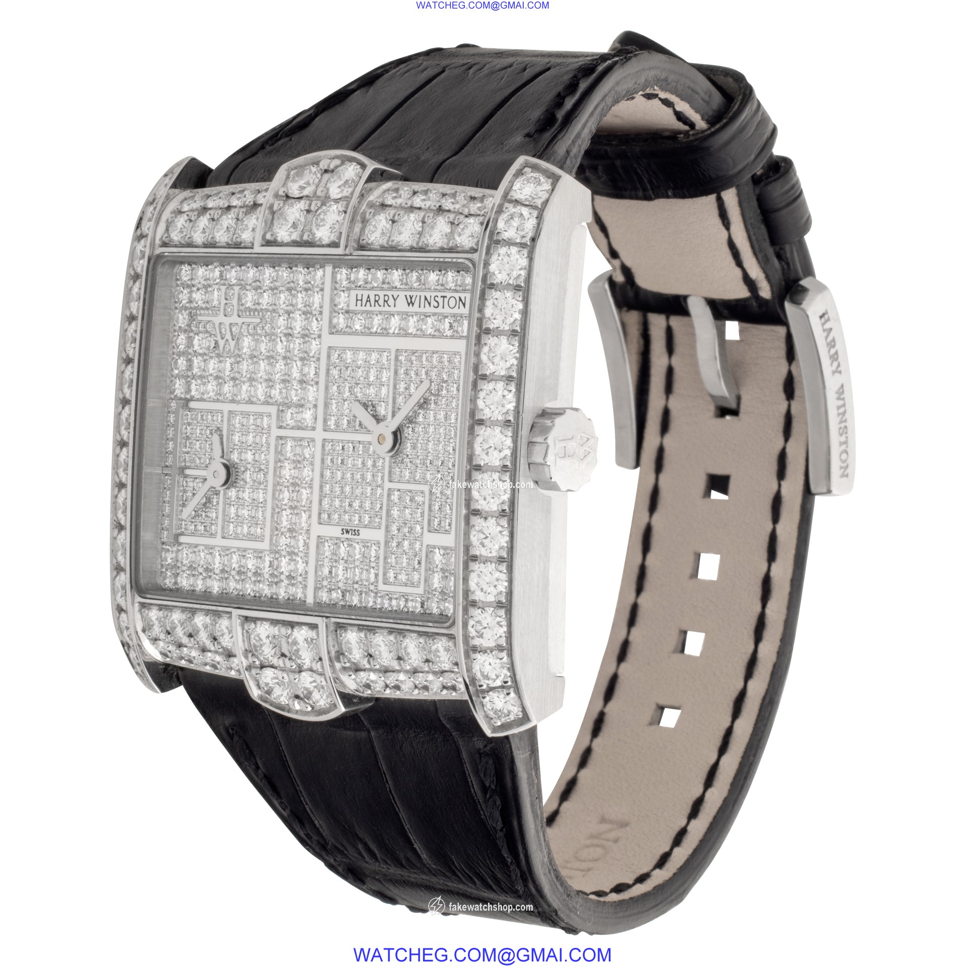 Harry Winston 350/lqtzwl.d4/bd AVENUE Quartz Female 18k White Gold 3