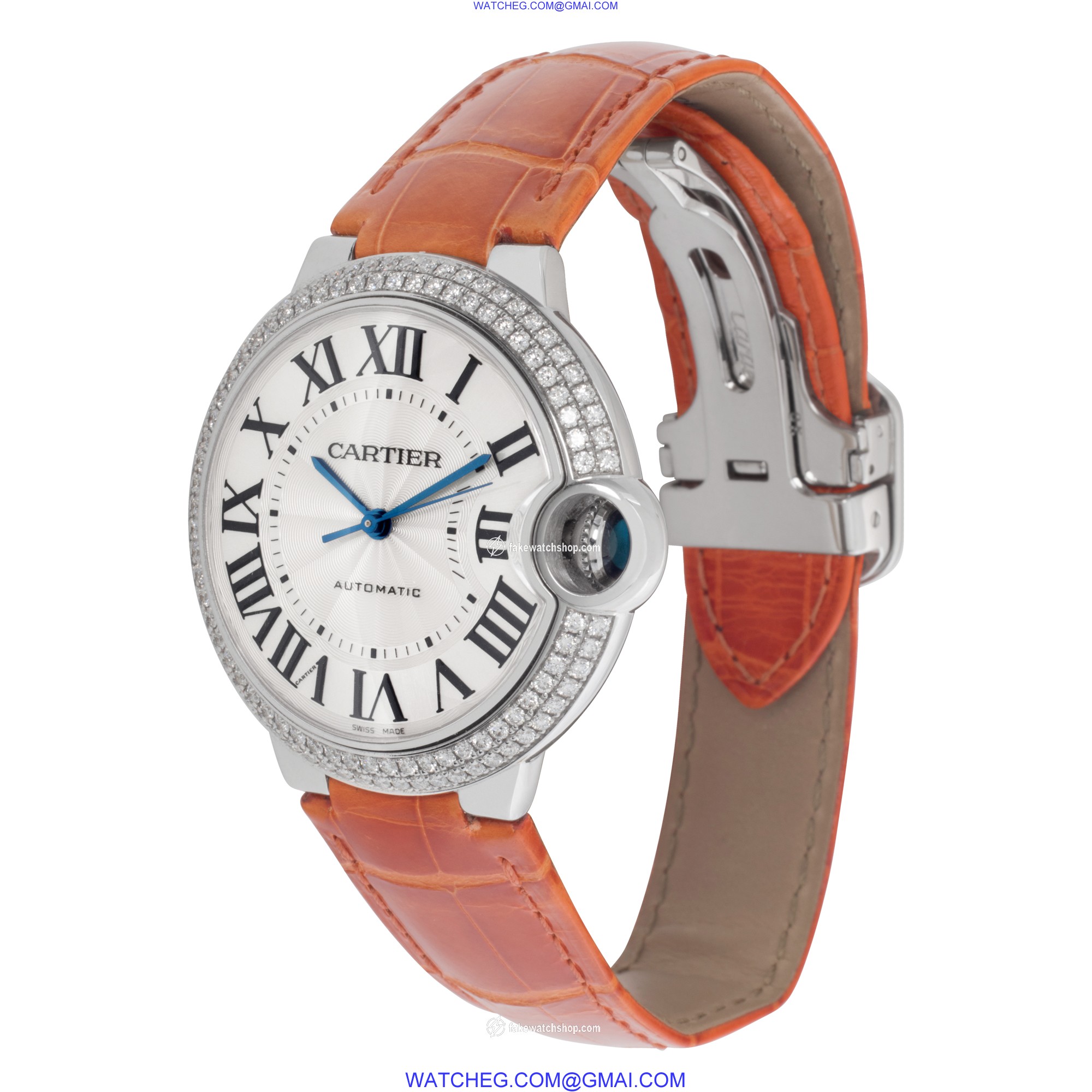 Cartier WE900651 Ballon Bleu Automatic Female 18k White Gold 3