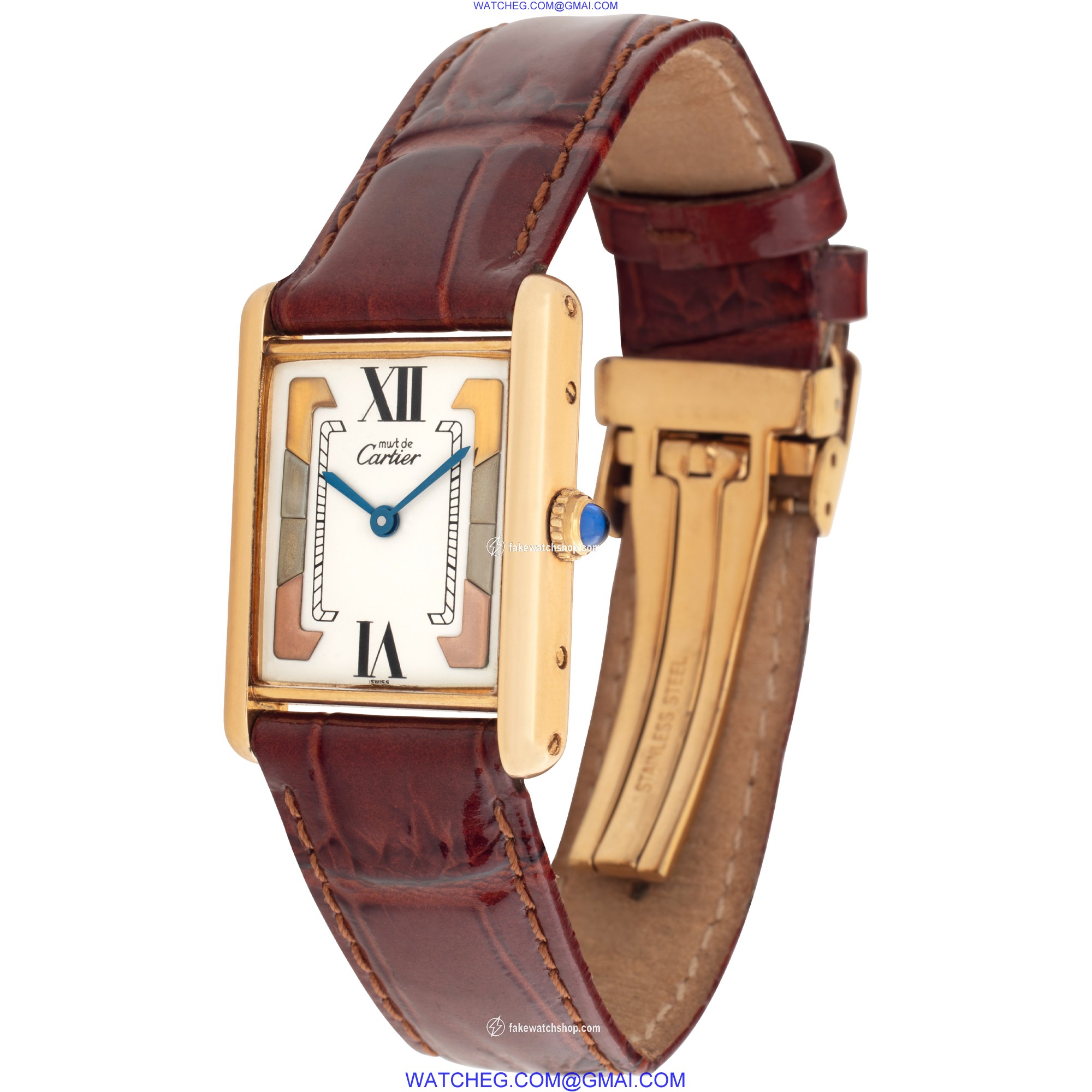 Cartier Cartier 1327 Tank Quartz Female 18k yellow gold 3