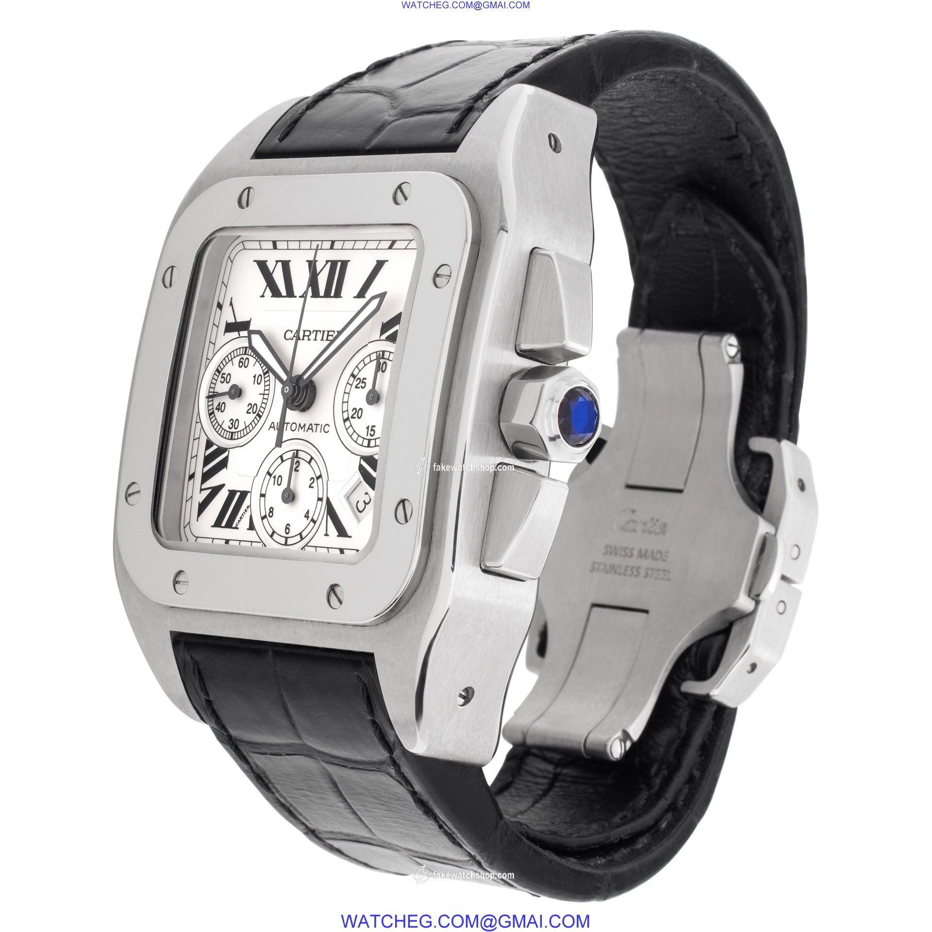 Cartier W20090X8 Santos 100 Automatic Male Stainless Steel 3
