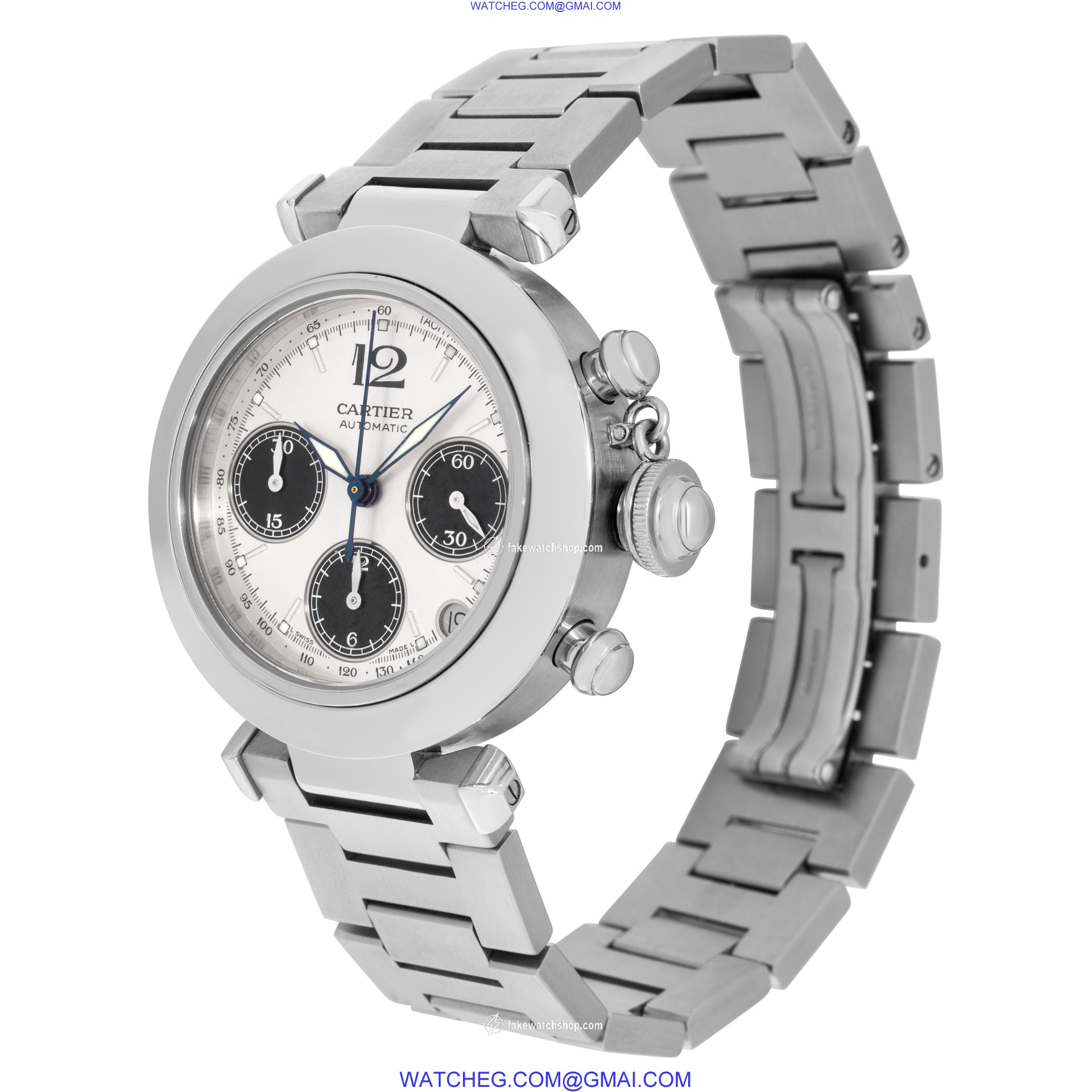 Cartier W31048M7 Pasha Automatic Male Stainless Steel 3