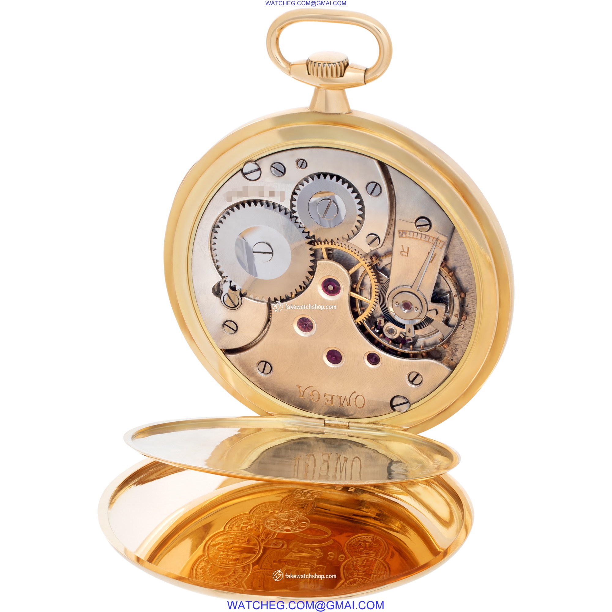 Omega Omega 3863 pocket watch Manual Unisex 18k yellow gold 3