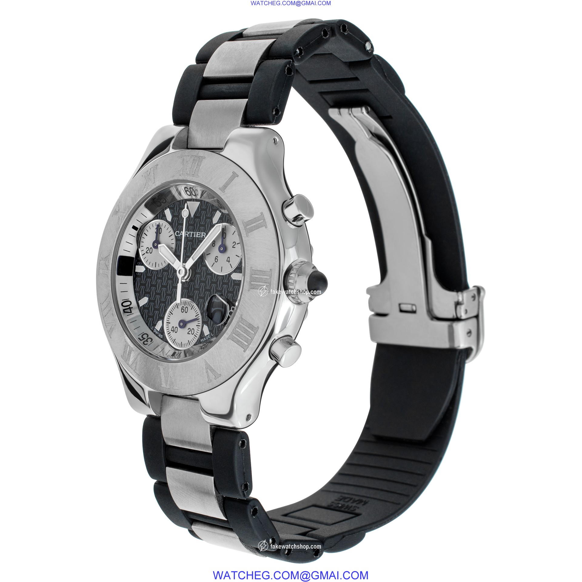 Cartier W10125U2 Chronoscaph 21 Quartz Unisex Stainless Steel 3