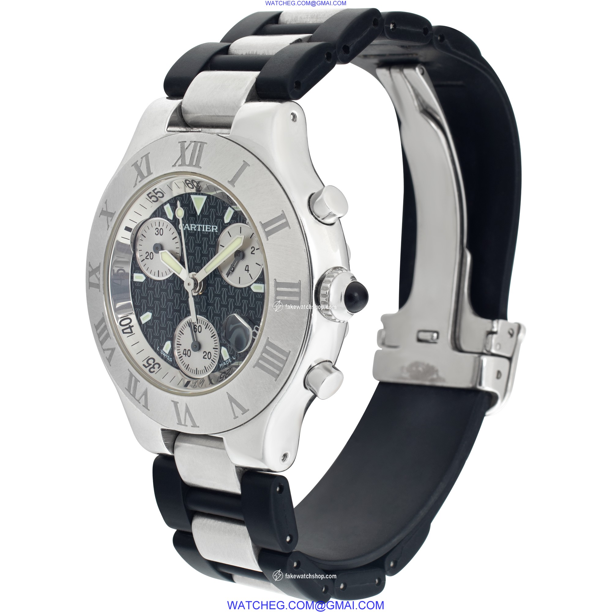 Cartier W10125U2 Chronoscaph Quartz Female Stainless Steel 3
