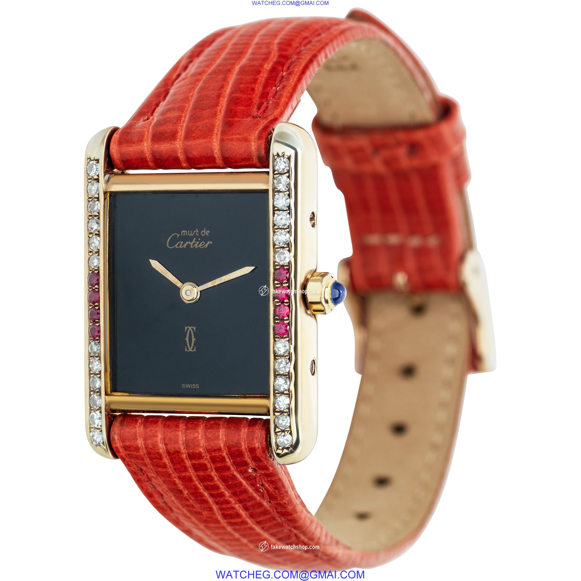 Cartier 388001 Tank Quartz Female Gold Fill 3