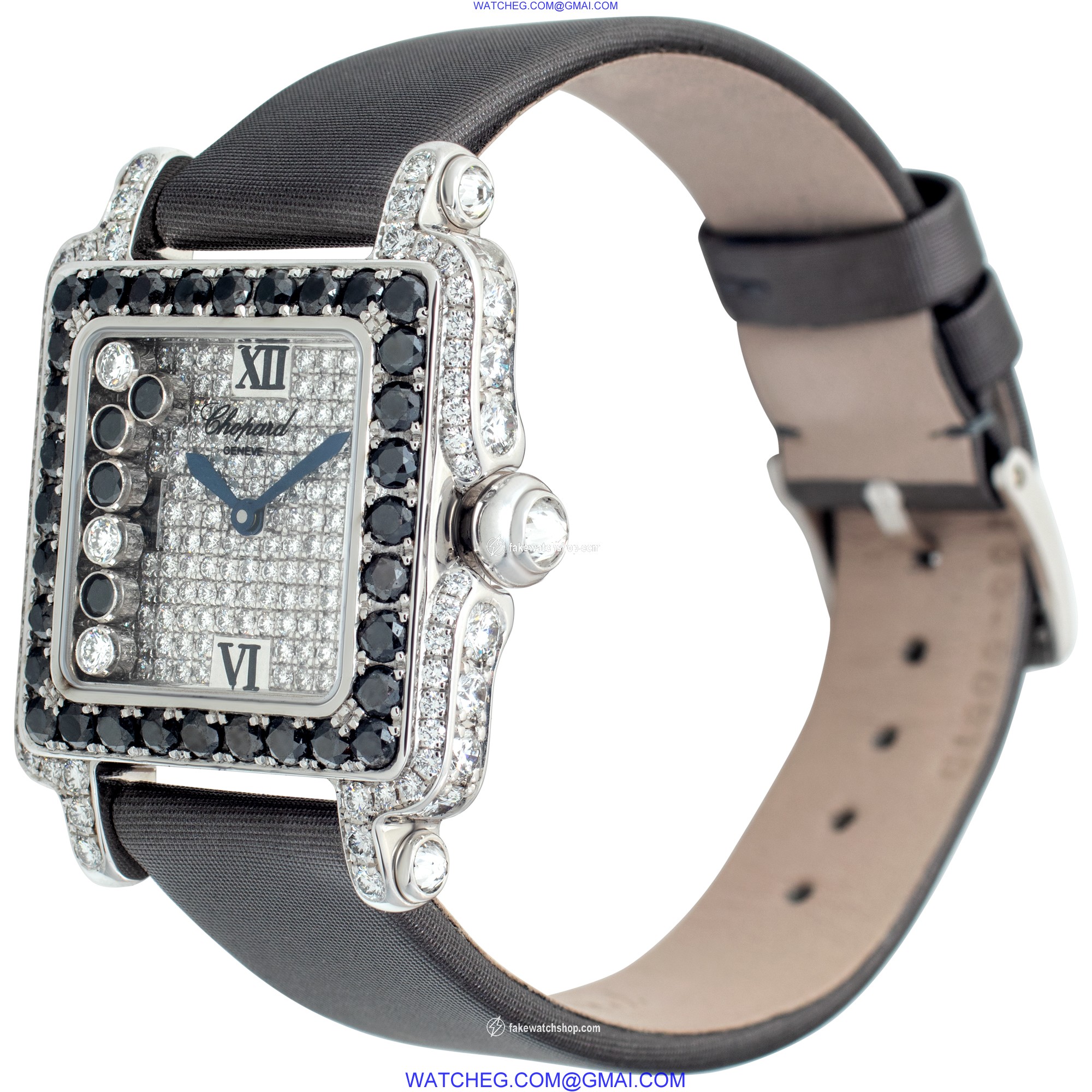 Chopard 27/6730-50 Happy Sport Quartz Female 18k White Gold 3