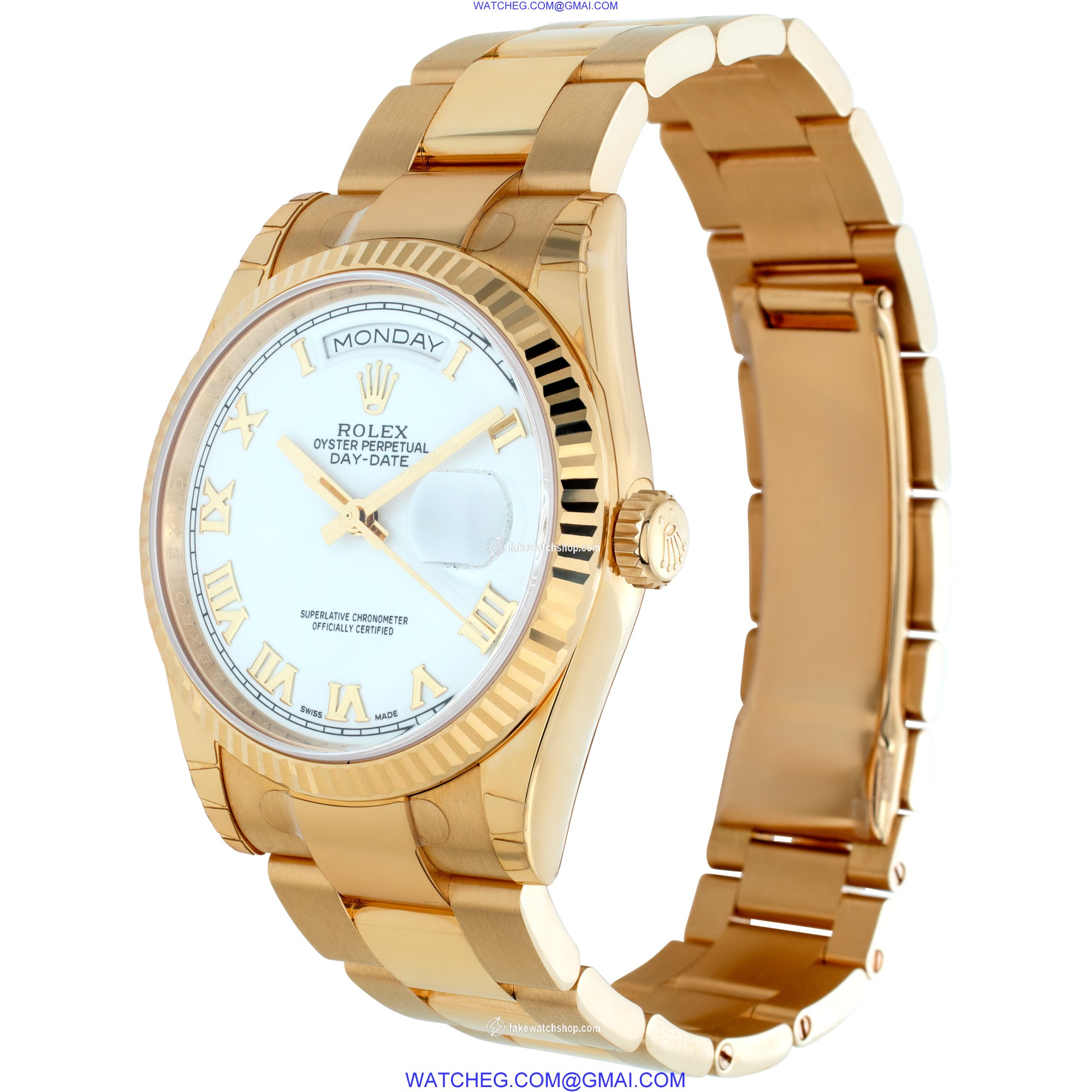 Rolex 118238 Day-Date Automatic Unisex 18k yellow gold 3