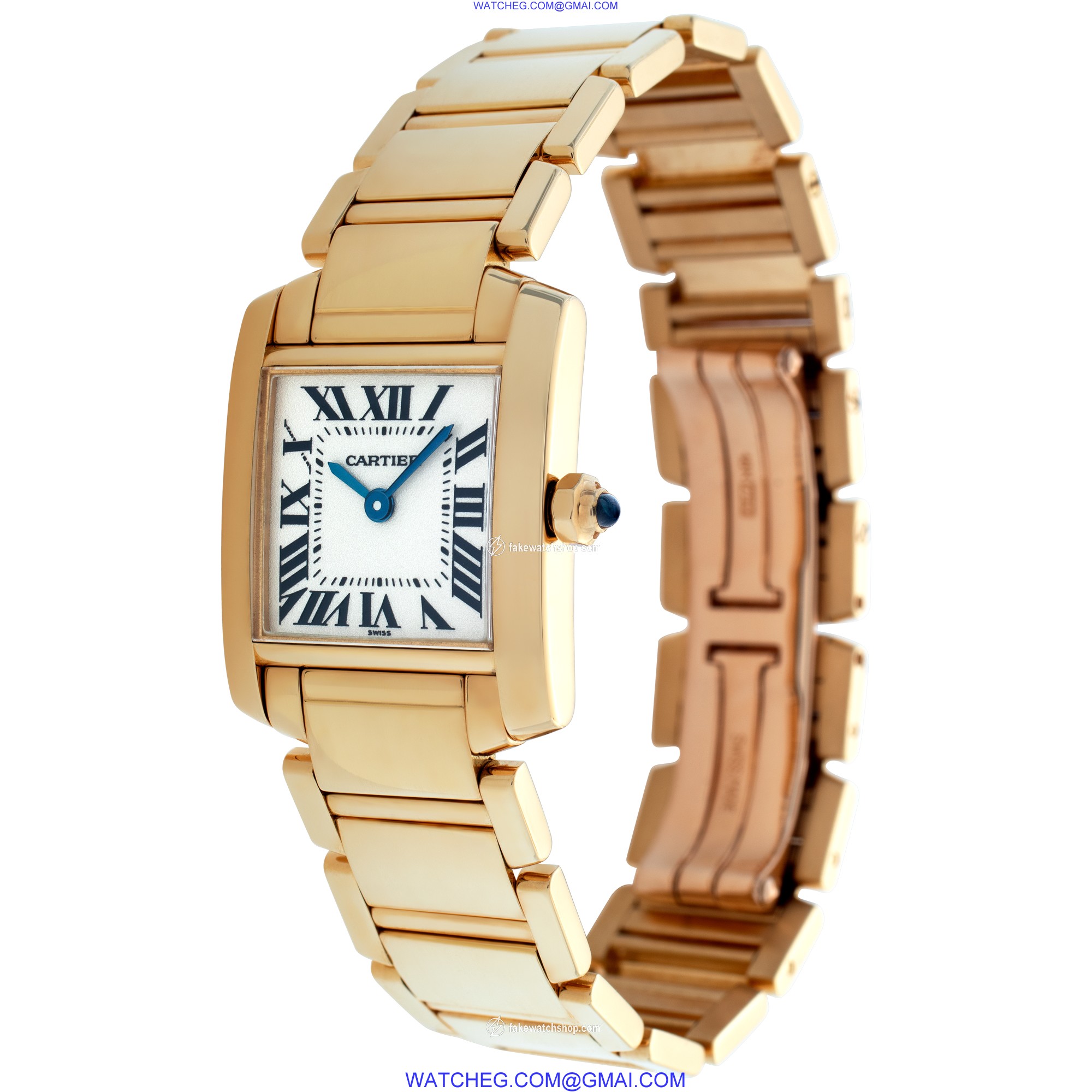 Cartier W50002N2 Tank Francaise Quartz Female 18k yellow gold 3
