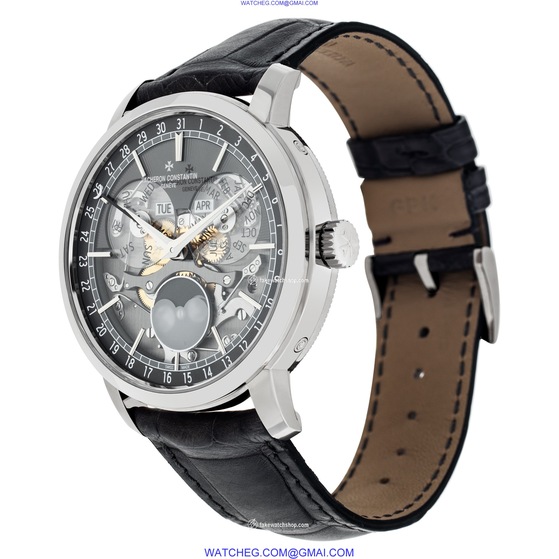 Vacheron Constantin 4020T/000G-B655 Traditionnelle Automatic Male 18k White Gold 3