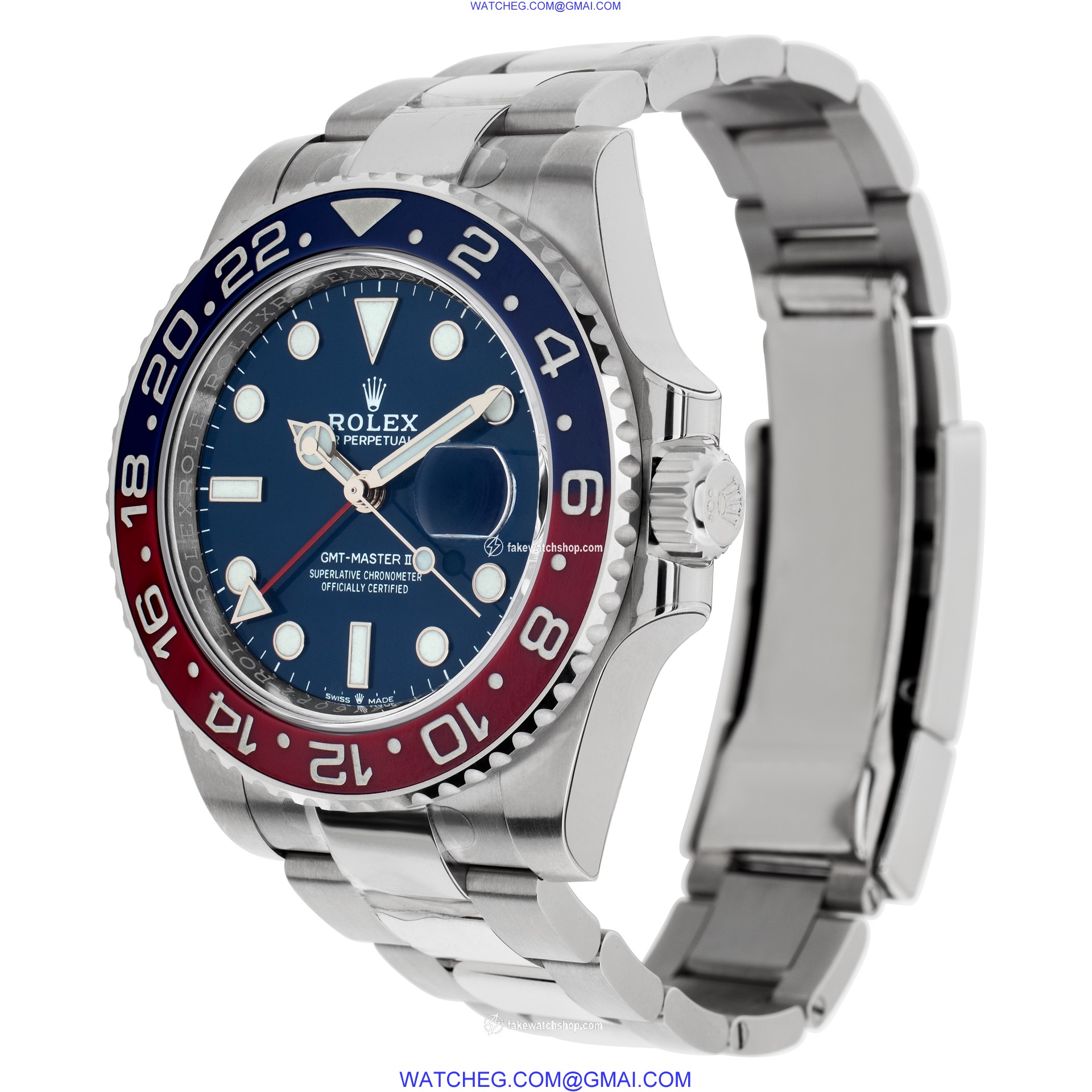 Rolex 126719BLRO GMT-Master II Automatic Male 18k White Gold 3