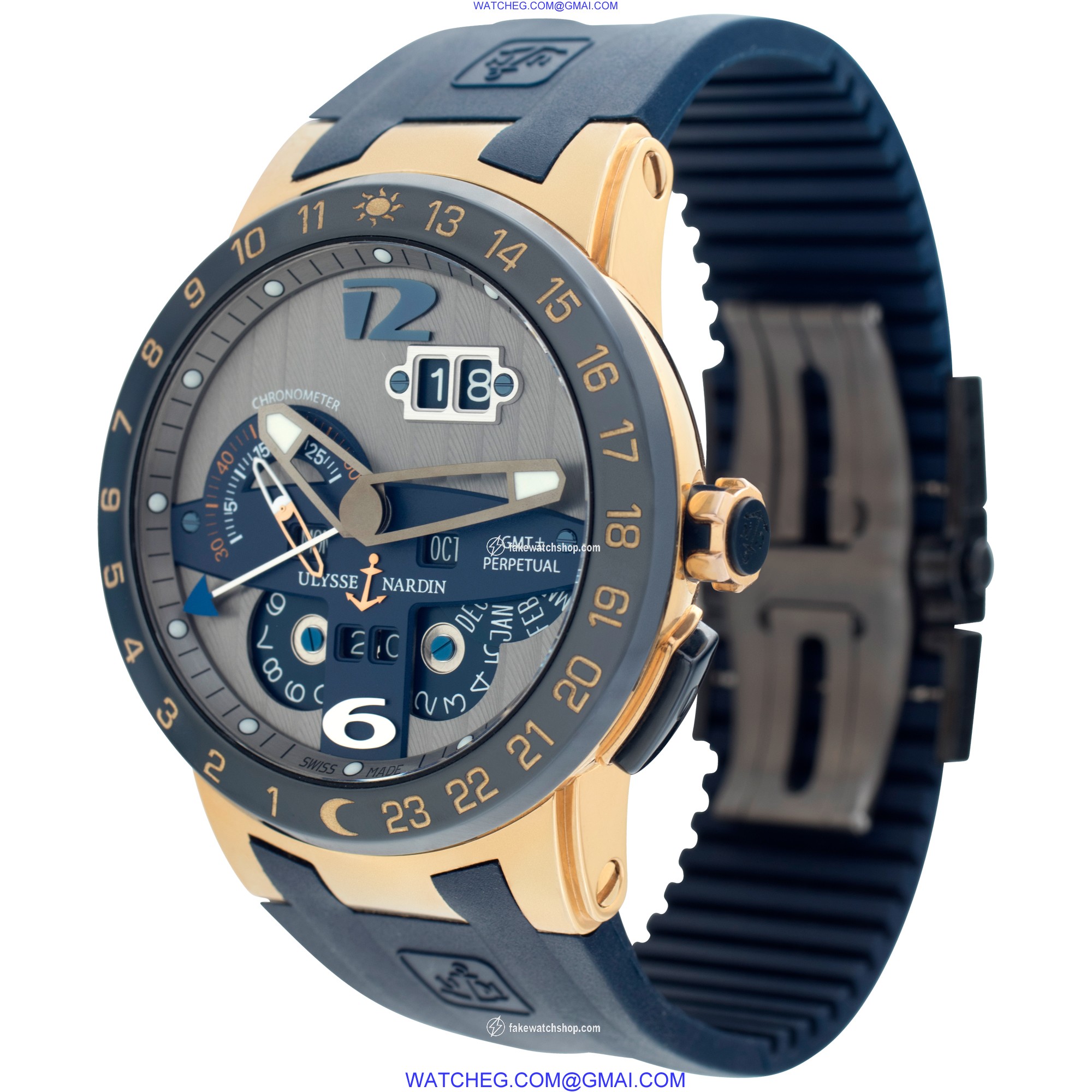 Ulysse Nardin 326-00 El Toro GMT Perpetual Automatic Male 18k yellow gold 3