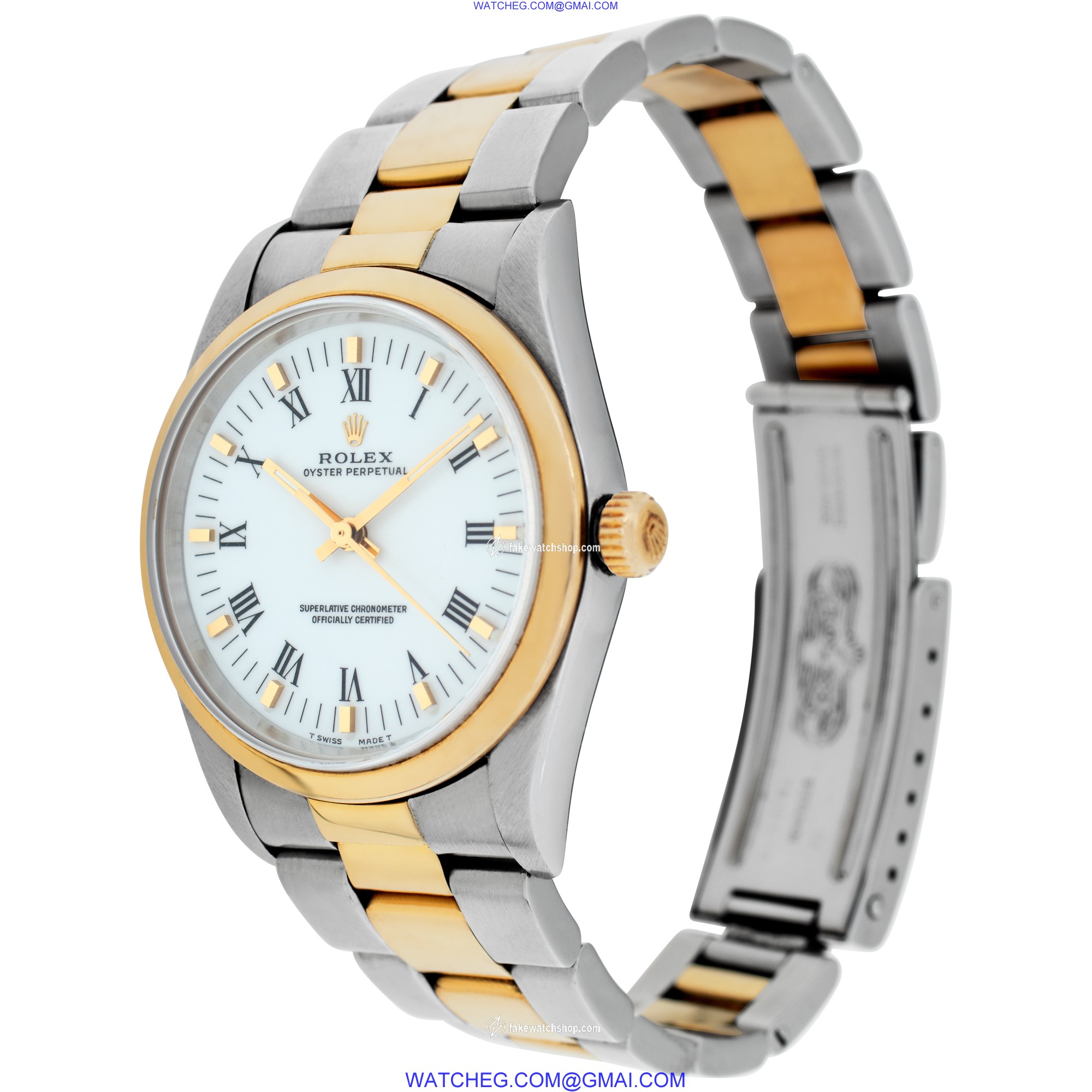 Rolex 14203 Oyster Perpetual Automatic Unisex 18k gold & Stainless Steel 3