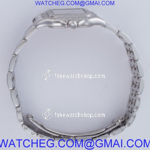 Cartier 1660 Panthere Quartz Female 18k White Gold 4
