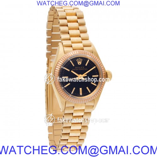 Rolex 6802 Oyster Perpetual Automatic Female 18k yellow gold 4