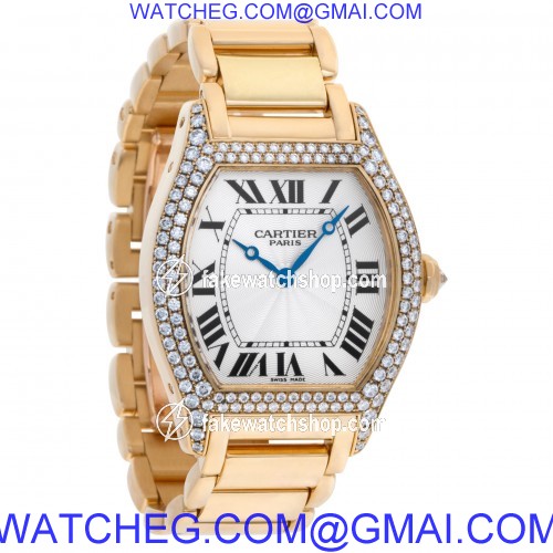 Cartier Cartier 2559 Tortue Manual Unisex 18k yellow gold 4
