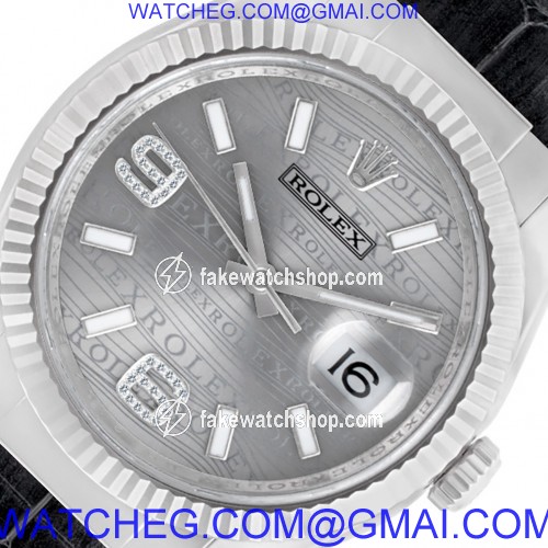 Rolex 116139 Datejust Automatic Male 18k White Gold 4
