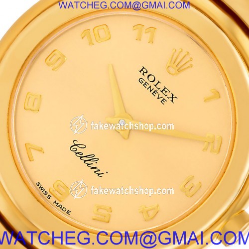 Rolex 6621 Cellini Quartz Female 18k yellow gold 4