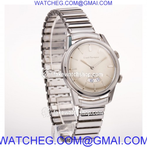 Girard Perregaux 1475 Alarm Manual Male Stainless Steel 4