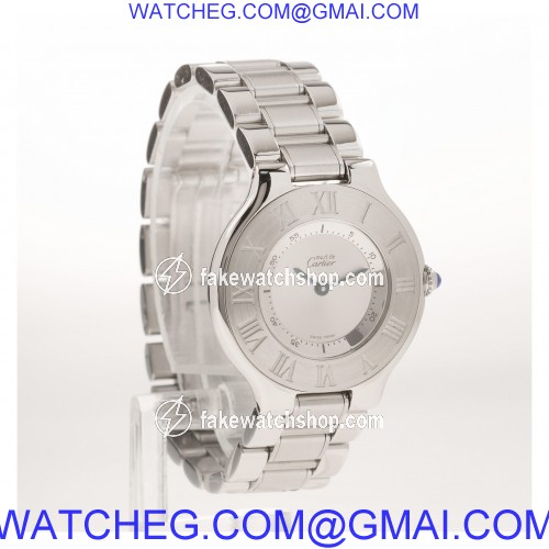 Cartier 1330 Must 21 Quartz Unisex Stainless Steel 4