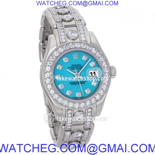 Rolex 69299 Pearlmaster Automatic Female 18k White Gold 4