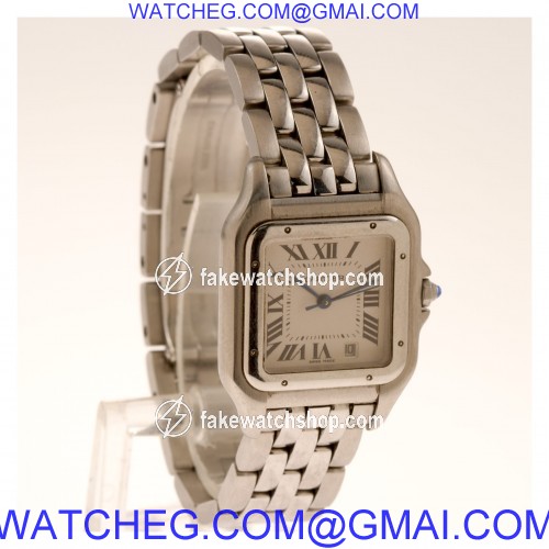 Cartier W25054P5 Panthere Quartz Male Stainless Steel 4