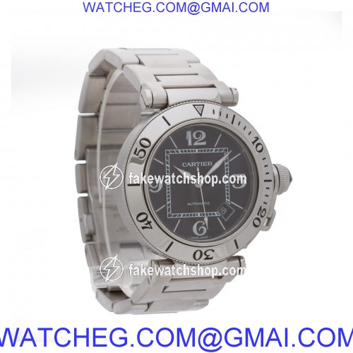 Cartier w31080m7 Pasha Seatimer Automatic Male Stainless Steel 4