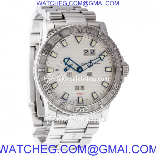 Ulysse Nardin 333-55-7 Aqua Marine Perpetual Automatic Male Stainless Steel 4