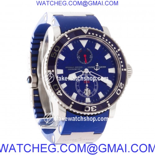 Ulysse Nardin 260-32-3A Maxi Marine Automatic Male 18k White Gold 4