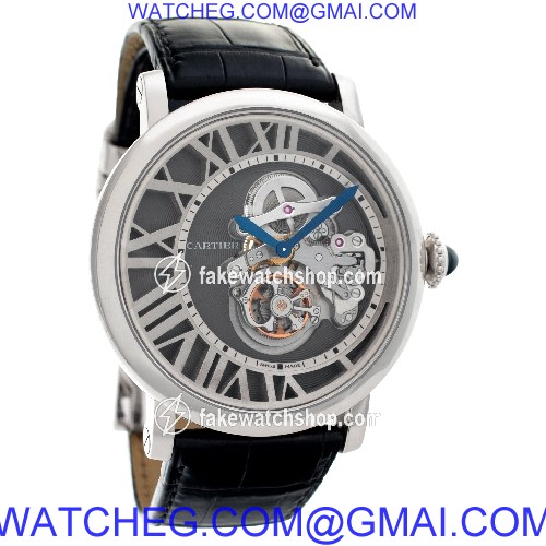 Cartier W1556214 Rotonde Manual Male 18k White Gold 4