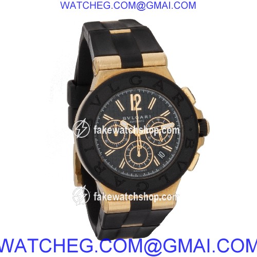 Bvlgari DG42BGVDCH Diagono Automatic Male 18k yellow gold 4