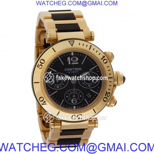 Cartier W301970M Pasha Seatimer Automatic Male 18k yellow gold 4