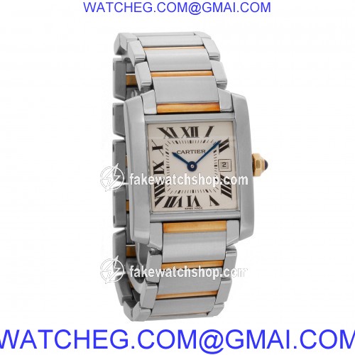 Cartier W51012Q4 Tank Francaise Quartz Female Stainless Steel 4