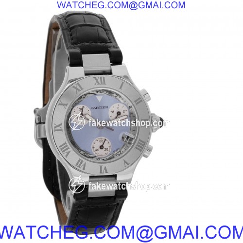 Cartier 2996 Chronoscaph 21 Quartz Unisex Stainless Steel 4