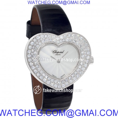 Chopard 5631 Heart Quartz Female 18k White Gold 4