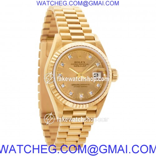 Rolex 6917 Datejust Automatic Female 18k Yellow Gold 4