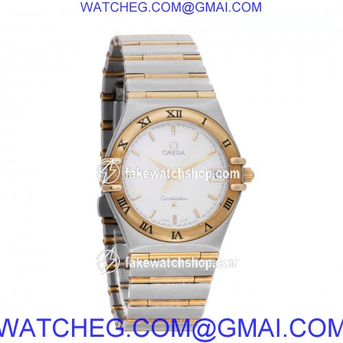 Omega 1212.30.00 Constellation Quartz Male 18k Yellow Gold 4