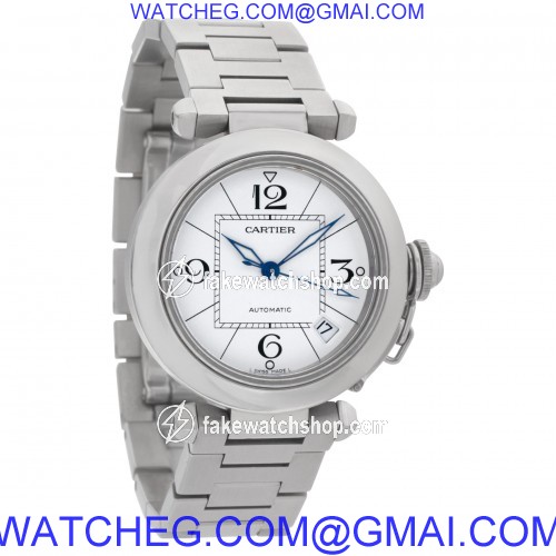 Cartier w31074M7 Pasha 35 Automatic Female Stainless Steel 4