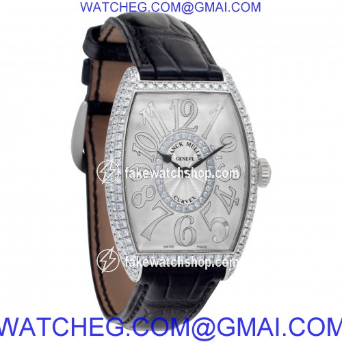 Franck Muller 2852 QZ D CD 1R Curvex Quartz Unisex 18k White Gold 4