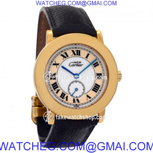 Cartier 1810 Vermeil Quartz Female plaque 4