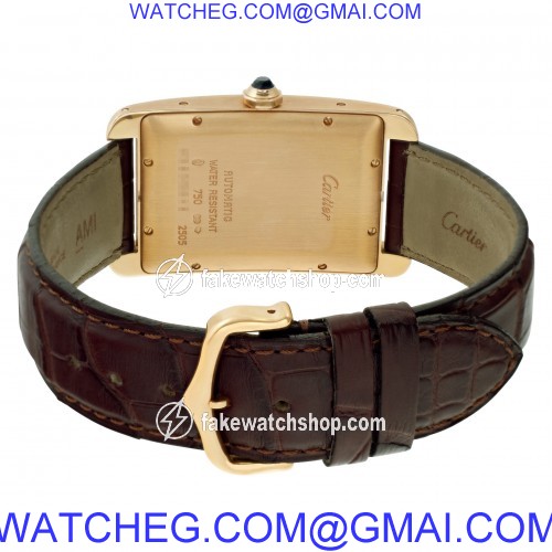 Cartier W56033156 Tank Americaine Automatic Unisex 18k Yellow Gold 4