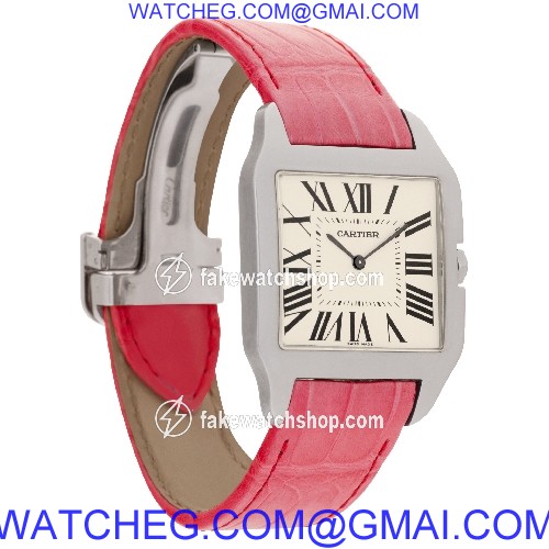 Cartier W2007051 Santos Dumont Manual Unisex 18k White Gold 4